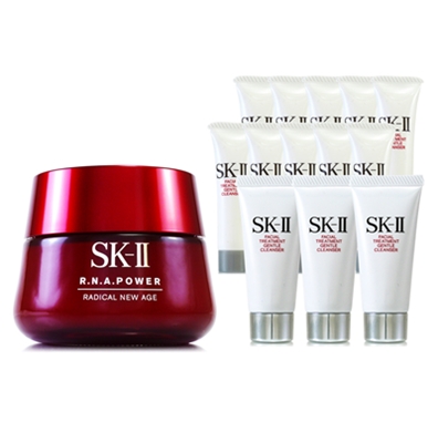 SK-II RNA超肌能緊緻活膚霜100g(贈全效活膚潔面乳120g容量組)