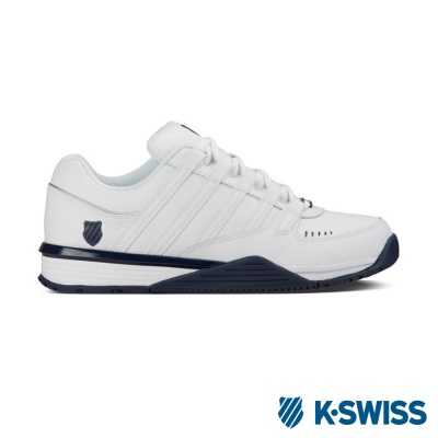 K-Swiss Baxter 休閒運動鞋-男-白/海軍藍