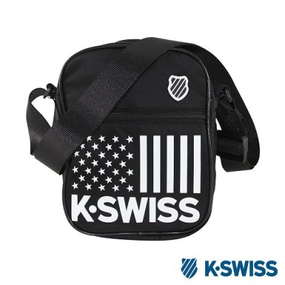 K-Swiss CS-Shoulder Bag休閒斜背包-黑