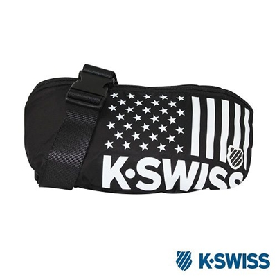 K-Swiss CS-Waist Bag休閒運動腰包-黑