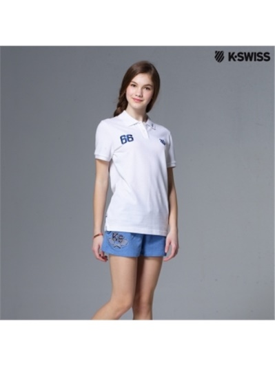 K-Swiss Sweat Shorts棉質休閒短褲-女-藍