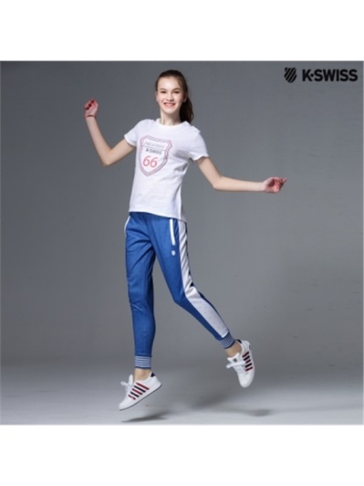 K-Swiss Pants運動長褲-女-寶藍